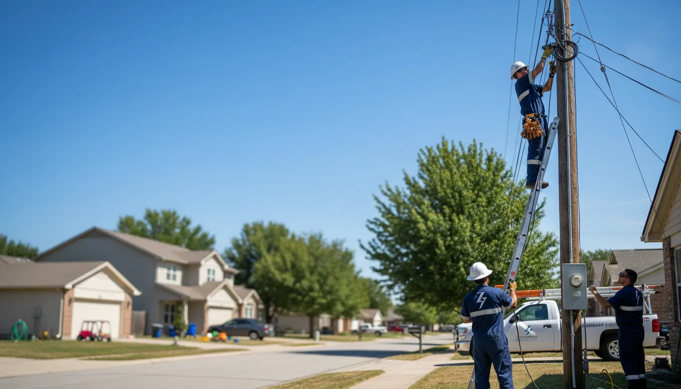 Residential electrician providing installation services in Uhrichsville, OH